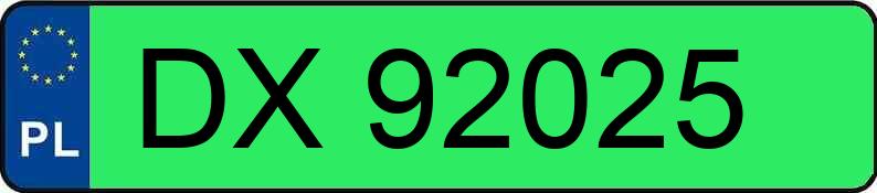 Numer rejestracyjny DX 92025 posiada CITROEN  - DX92025
