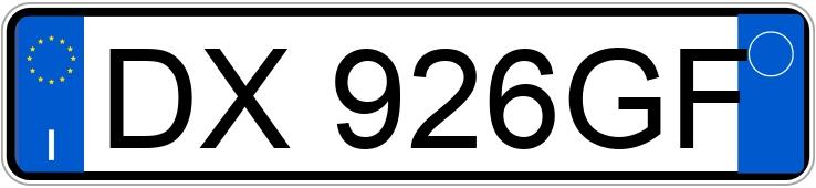 Numer rejestracyjny DX926GF posiada FIAT Panda 2a serie Numer rejestracyjny DX926GF posiada FIAT Panda 2a serie