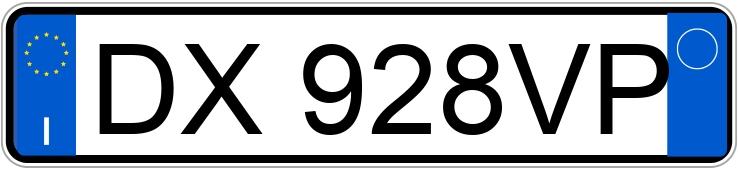 Numer rejestracyjny DX928VP posiada SUZUKI Jimny 3a serie