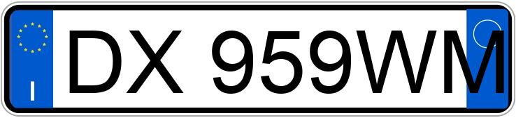 Numer rejestracyjny DX959WM posiada RENAULT Megane 2a serie