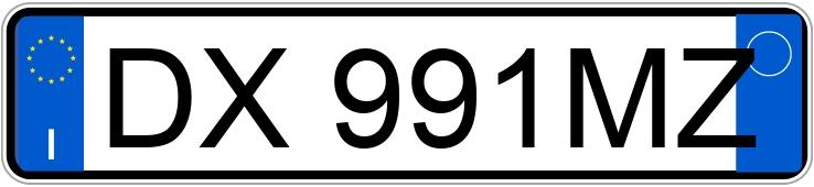 Numer rejestracyjny DX991MZ posiada LANCIA Ypsilon 2a serie