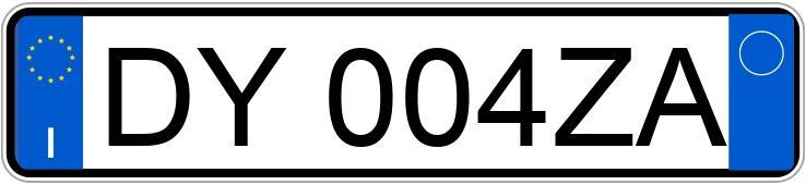 Numer rejestracyjny DY004ZA posiada ALFA ROMEO MiTo