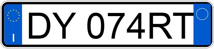 Numer rejestracyjny DY074RT posiada FORD Fiesta 6a serie