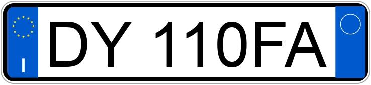 Numer rejestracyjny DY110FA posiada CITROEN C3 1a serie Numer rejestracyjny DY110FA posiada CITROEN C3 1a serie