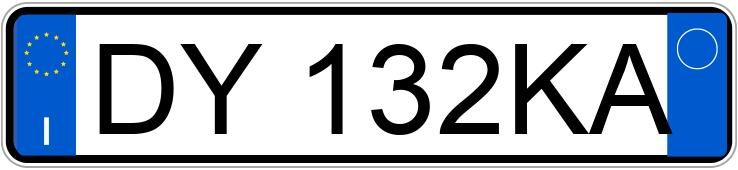 Numer rejestracyjny DY132KA posiada VOLKSWAGEN Golf 6a serie