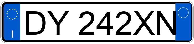 Numer rejestracyjny DY242XN posiada VOLKSWAGEN Golf 5a serie Numer rejestracyjny DY242XN posiada VOLKSWAGEN Golf 5a serie