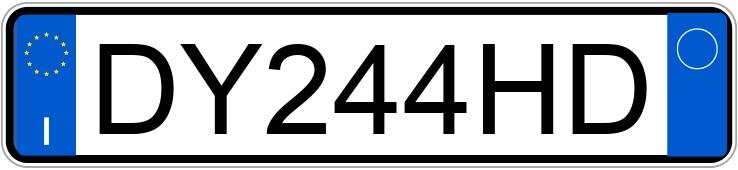 Numer rejestracyjny DY244HD posiada FIAT Grande Punto