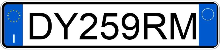 Numer rejestracyjny DY259RM posiada PEUGEOT 207