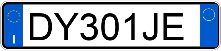 Numer rejestracyjny DY301JE posiada BMW X3
