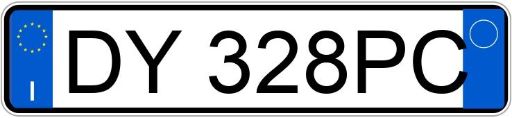 Numer rejestracyjny DY328PC posiada ALFA ROMEO MiTo