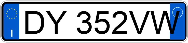 Numer rejestracyjny DY352VW posiada MERCEDES Classe E