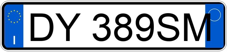 Numer rejestracyjny DY389SM posiada LANCIA Delta