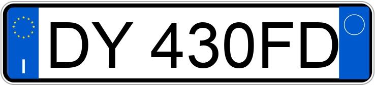 Numer rejestracyjny DY430FD posiada FORD Fiesta 6a serie