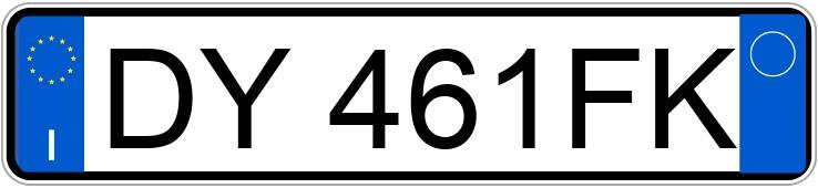 Numer rejestracyjny DY461FK posiada FIAT Panda 2a serie