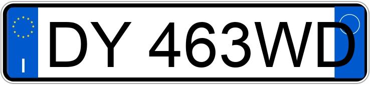 Numer rejestracyjny DY463WD posiada AUDI Q5 1a serie