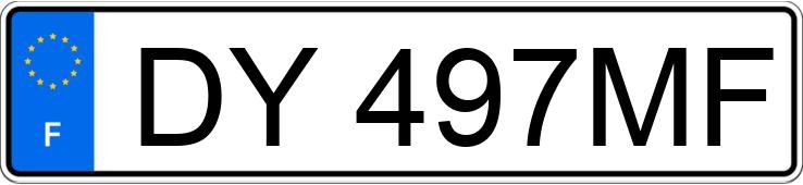 Registreringsnummeret DY497MF har MERCEDES CLASSE C IV