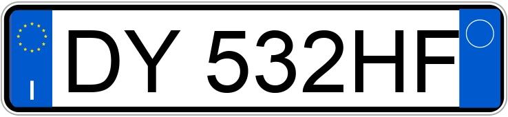 Numer rejestracyjny DY532HF posiada FIAT Grande Punto Numer rejestracyjny DY532HF posiada FIAT Grande Punto