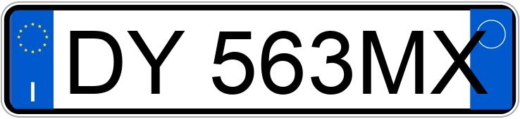 Numer rejestracyjny DY563MX posiada NISSAN Qashqai 1a serie