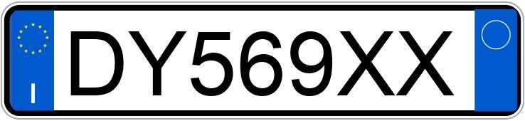 Numer rejestracyjny DY569XX posiada FIAT Panda 2a serie Numer rejestracyjny DY569XX posiada FIAT Panda 2a serie