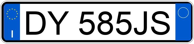 Numer rejestracyjny DY585JS posiada FIAT Panda 2a serie Numer rejestracyjny DY585JS posiada FIAT Panda 2a serie