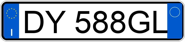 Numer rejestracyjny DY588GL posiada FORD Focus 2a serie