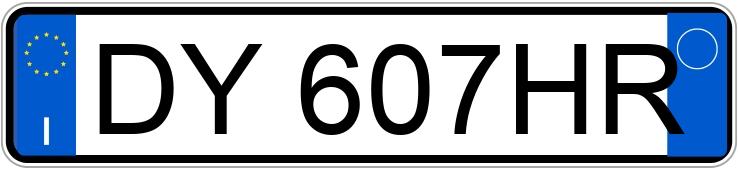 Numer rejestracyjny DY607HR posiada ALFA ROMEO 159 Numer rejestracyjny DY607HR posiada ALFA ROMEO 159