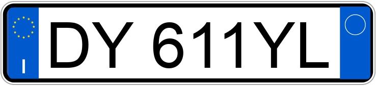 Numer rejestracyjny DY611YL posiada AUDI A5 1a serie