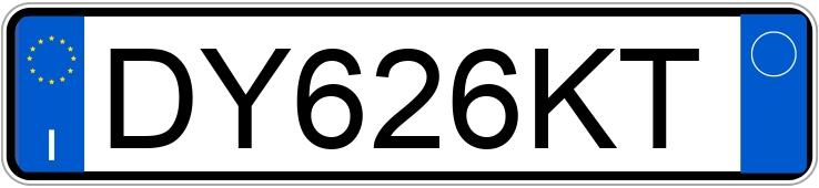 Numer rejestracyjny DY626KT posiada ALFA ROMEO Gtv-Spider