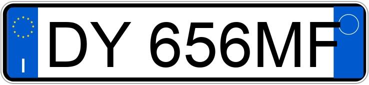 Numer rejestracyjny DY656MF posiada FIAT Punto 3a serie