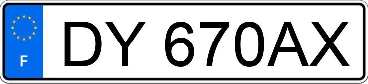 Numer rejestracyjny DY670AX posiada FIAT DUCATO