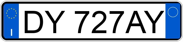 Numer rejestracyjny DY727AY posiada FIAT Panda 2a serie Panda 1.2 Emotion Eco (44 kw)