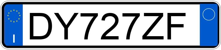 Numer rejestracyjny DY727ZF posiada FIAT Panda 2a serie Numer rejestracyjny DY727ZF posiada FIAT Panda 2a serie