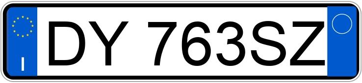 Numer rejestracyjny DY763SZ posiada OPEL Astra 3a serie
