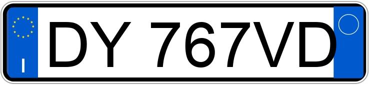 Numer rejestracyjny DY767VD posiada FIAT Grande Punto Grande Punto 1.3 MJT 75 CV 5P Fun (55 kw)