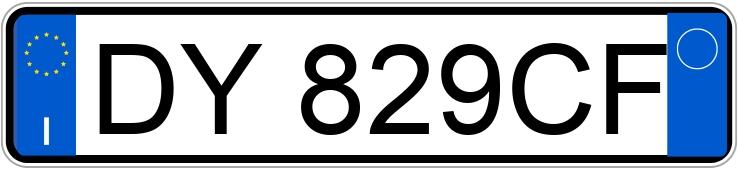 Numer rejestracyjny DY829CF posiada VOLKSWAGEN Golf 6a serie