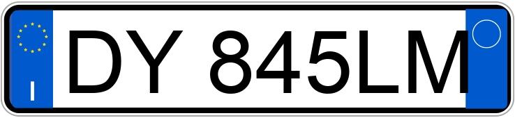 Numer rejestracyjny DY845LM posiada TOYOTA Aygo 1a serie