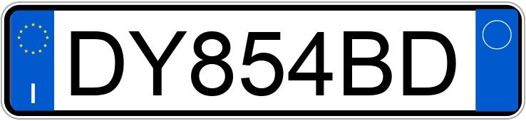 Numer rejestracyjny DY854BD posiada FIAT Bravo 2a serie Numer rejestracyjny DY854BD posiada FIAT Bravo 2a serie