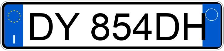 Numer rejestracyjny DY854DH posiada FIAT Panda 2a serie