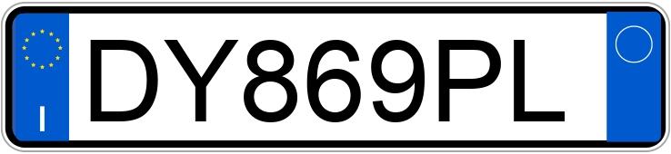 Numer rejestracyjny DY869PL posiada FORD Fiesta 6a serie