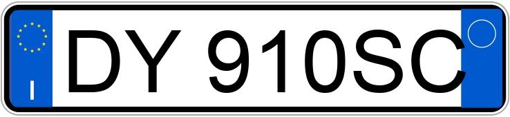 Numer rejestracyjny DY910SC posiada FIAT Panda 2a serie Numer rejestracyjny DY910SC posiada FIAT Panda 2a serie