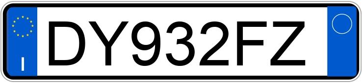 Numer rejestracyjny DY932FZ posiada AUDI A3 2a serie