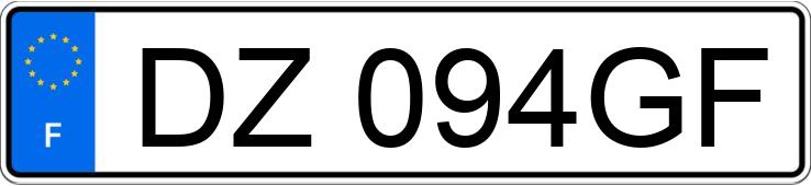 Numer rejestracyjny DZ094GF posiada CITROEN C3