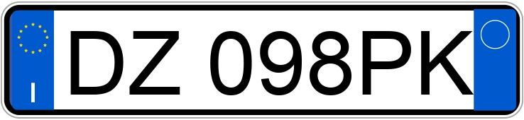 Numer rejestracyjny DZ098PK posiada SUZUKI Jimny 3a serie