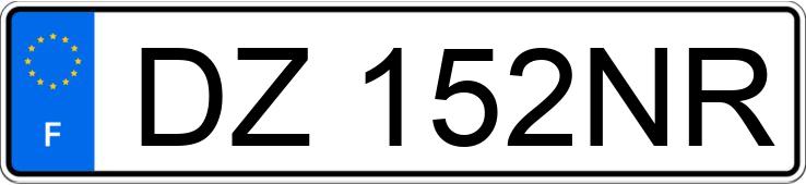 Numer rejestracyjny DZ152NR posiada DACIA DUSTER