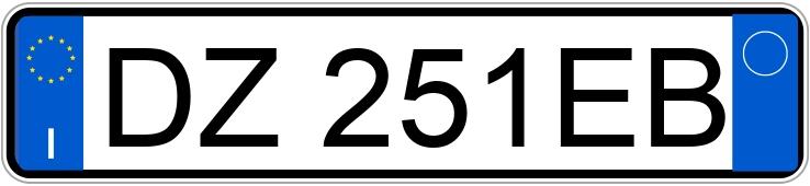 Numer rejestracyjny DZ251EB posiada OPEL Meriva 1a serie Numer rejestracyjny DZ251EB posiada OPEL Meriva 1a serie