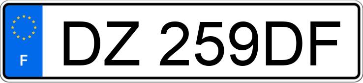 Numer rejestracyjny DZ259DF posiada PEUGEOT 307