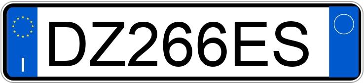 Numer rejestracyjny DZ266ES posiada VOLKSWAGEN Sharan 1o serie