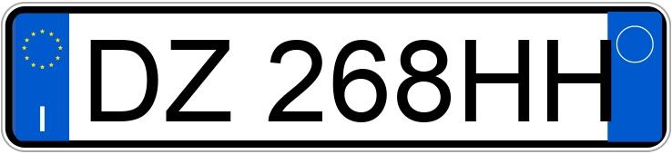 Numer rejestracyjny DZ268HH posiada TOYOTA iQ