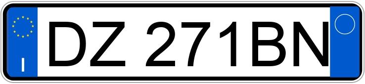 Numer rejestracyjny DZ271BN posiada FIAT QUBO