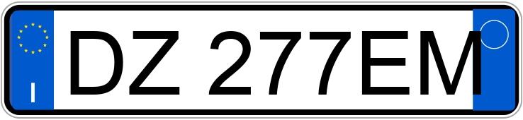 Numer rejestracyjny DZ277EM posiada FIAT 500 Numer rejestracyjny DZ277EM posiada FIAT 500